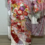 【振袖】白/赤・牡丹