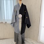 【男性袴】黒/グレー