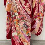 【振袖】赤・バラ