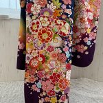 【振袖】紺・桜