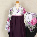 【卒業袴】白/黒・蝶