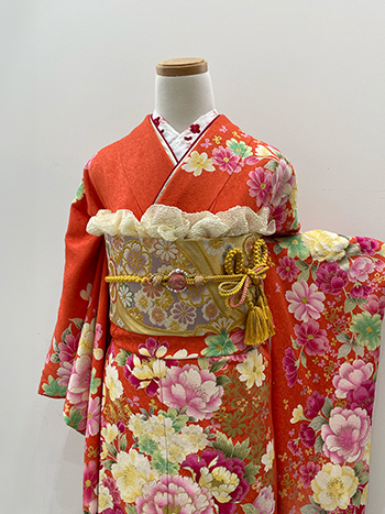 【振袖】赤・牡丹