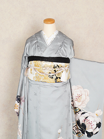 【振袖】水色・七宝