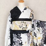 【振袖】白/黒・藤