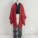 【男性袴】赤・無地