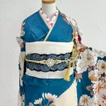 【振袖】青・牡丹
