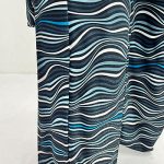 【振袖】黒/青・波