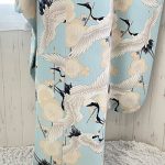 【振袖】水色・鶴