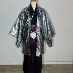 【男性袴】シルバー・ペイズリー