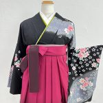 【卒業袴】黒・桜