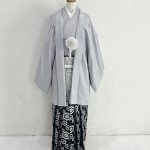 【男性袴】ｸﾞﾚｰ・菱型
