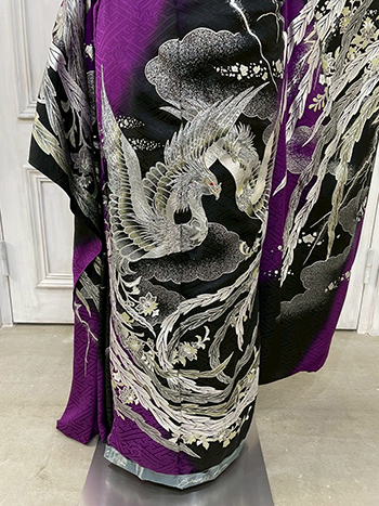 【振袖】紫・鳳凰