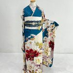 【振袖】青・牡丹