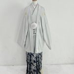 【男性袴】ｸﾞﾚｰ・菊菱