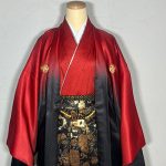【男性袴】赤・グラデーション