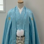 【男性袴】水色・菊菱