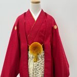 【男性袴】赤・菊菱
