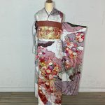 【振袖】白/赤・牡丹