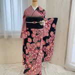 【振袖】黒・梅