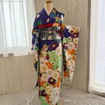 【振袖】青・牡丹