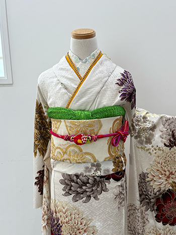 【振袖】白・菊