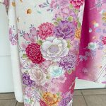 【振袖】白/ﾋﾟﾝｸ・薔薇