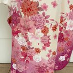 【振袖】白/ﾋﾟﾝｸ・薔薇