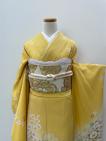 【振袖】黄・牡丹