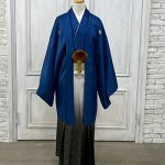 【男性袴】青・菊菱
