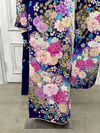 【振袖】紫・牡丹