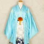 【男性袴】水色・菊菱