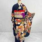 【振袖】紺・桜/鞠