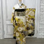 【振袖】白/黄色・牡丹