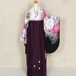 【卒業袴】白/黒・蝶