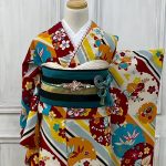 【振袖】黄色・雪輪