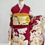 【振袖】赤・梅