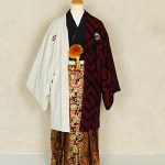 【男性袴】白/赤・Japanｽﾀｲﾙ