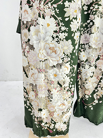 【振袖】緑・牡丹