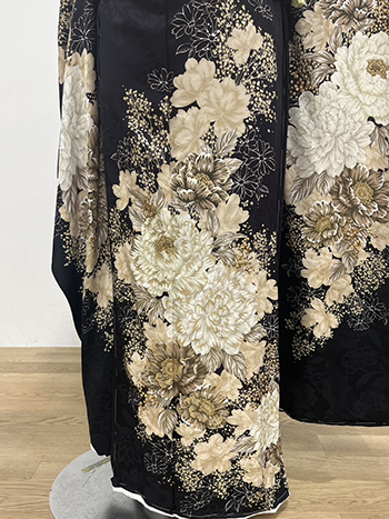 【振袖】紺・牡丹