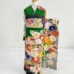 【振袖】緑・梅/菊