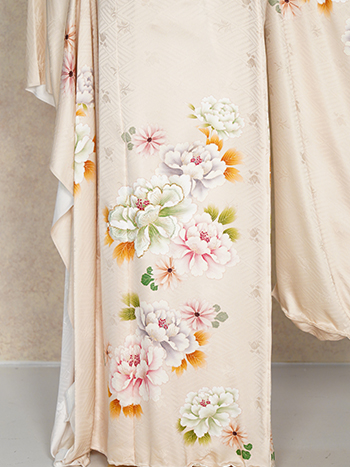 【振袖】ﾋﾟﾝｸ・牡丹