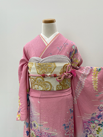 【振袖】ピンク・桜