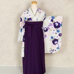 【卒業袴】ｸﾞﾚｰ・薔薇