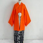 【男性袴】ｵﾚﾝｼﾞ・網目