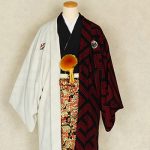 【男性袴】白/赤・Japanｽﾀｲﾙ