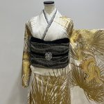 【振袖】白・鶴