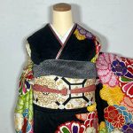 【振袖】黒・菊