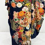 【振袖】紺・桜/鞠