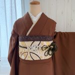 【振袖】茶・無地