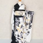 【振袖】白/黒・藤